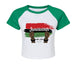 Canvas 1201 Ladies' Micro Ribbed Raglan Baby Tee Juneteenth Day
