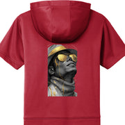 Fleece Short Sleeve Hooded Pullover YST251 Michael Jackson