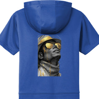 Fleece Short Sleeve Hooded Pullover YST251 Michael Jackson