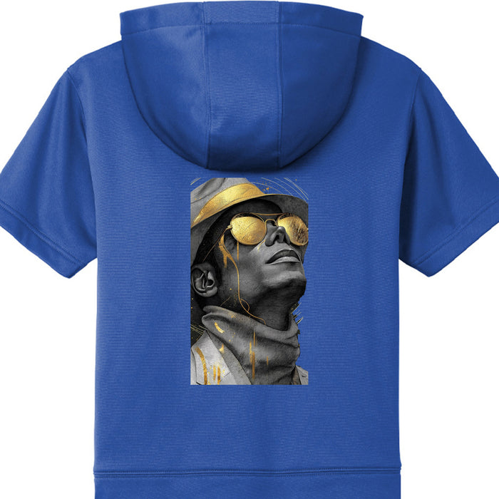 Fleece Short Sleeve Hooded Pullover YST251 Michael Jackson