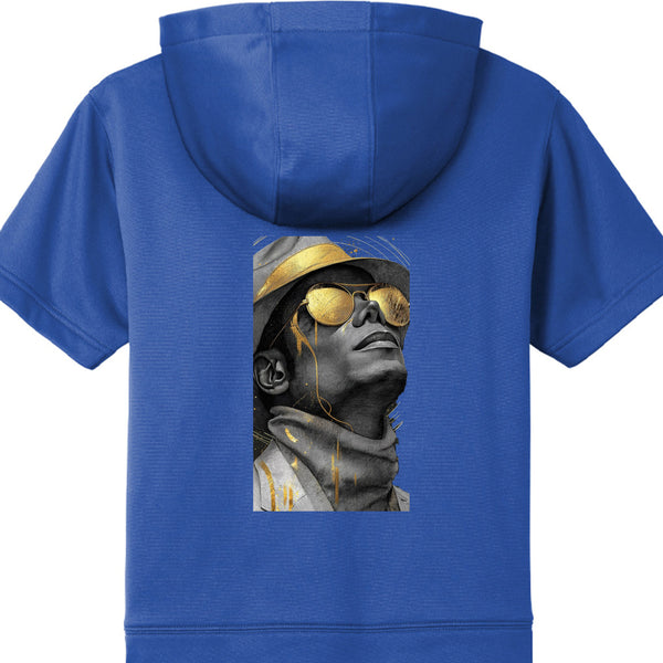 Fleece Short Sleeve Hooded Pullover YST251 Michael Jackson