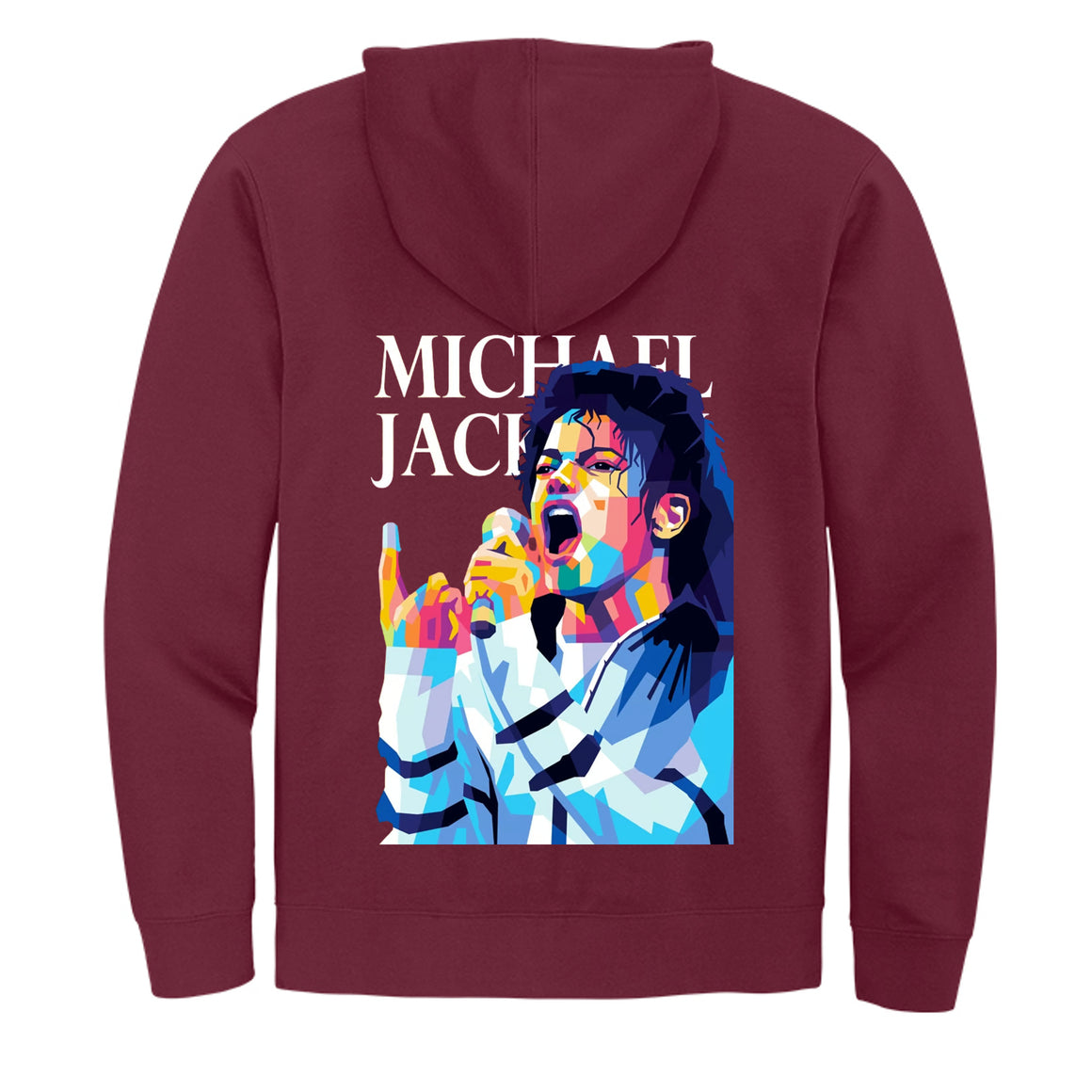 DT6102 Mens Fleece Full-Zip Hoodie Michael Jackson Printed