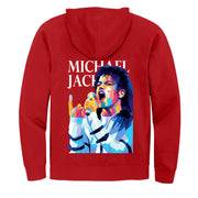DT6102 Mens Fleece Full-Zip Hoodie Michael Jackson Printed