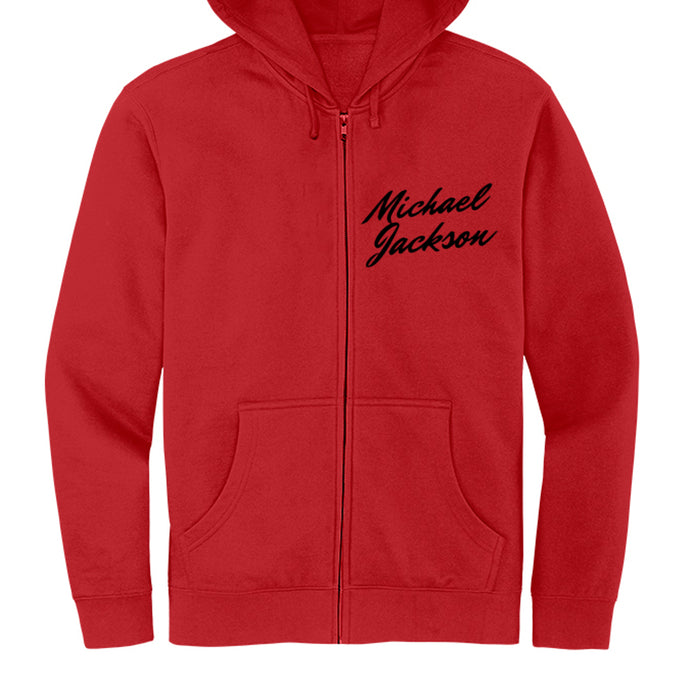 DT6102 Mens Fleece Full-Zip Hoodie Michael Jackson Printed