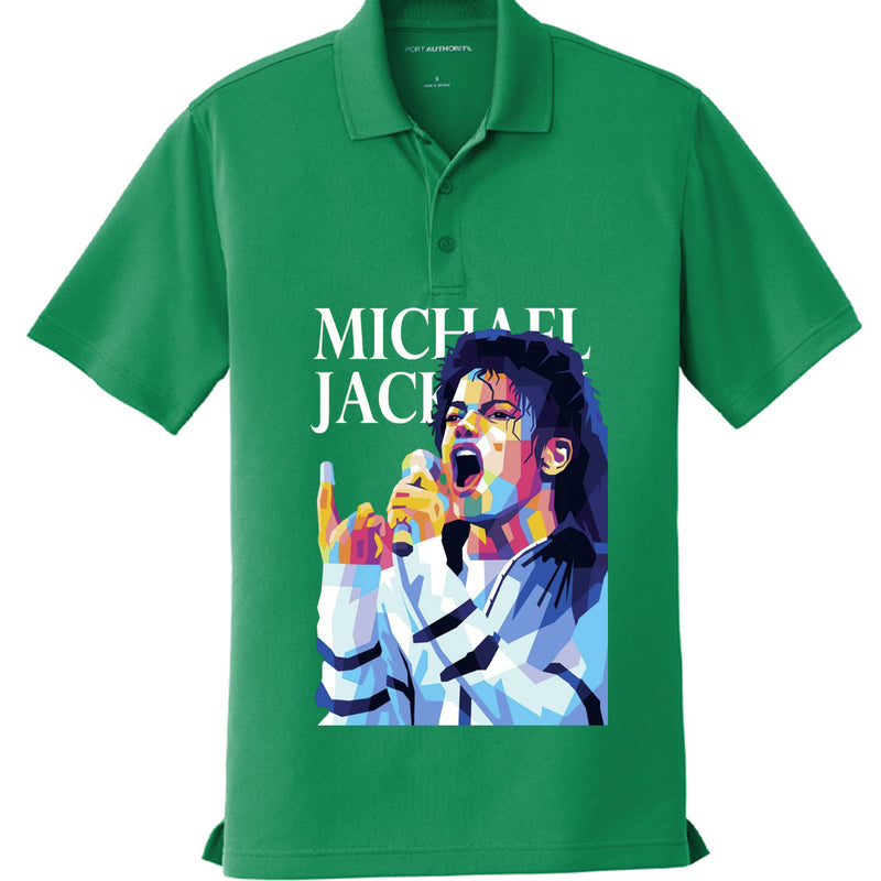Michael Jackson Printed Mesh Polo K110 Shirt