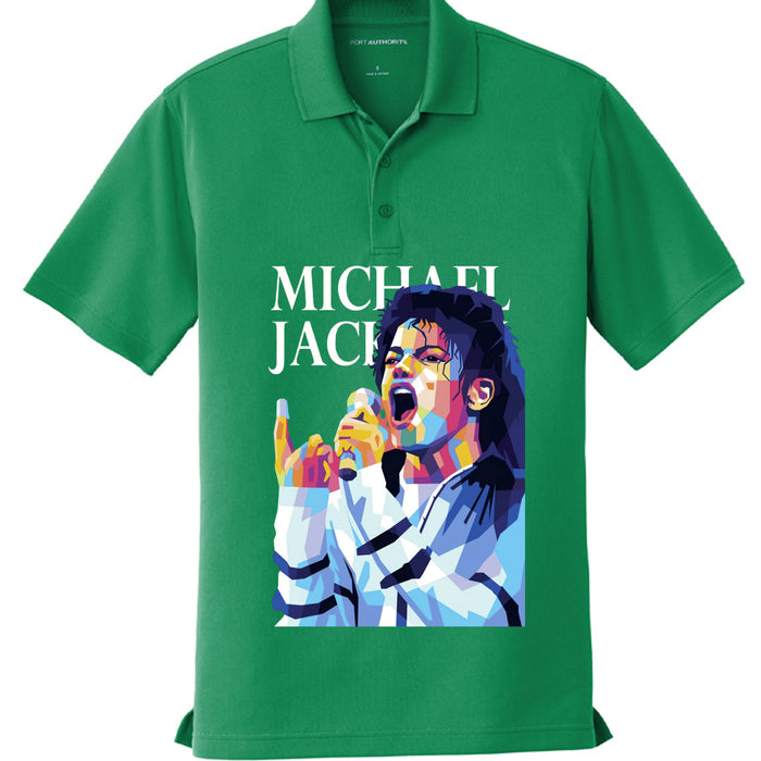 Michael Jackson Printed Mesh Polo K110 Shirt