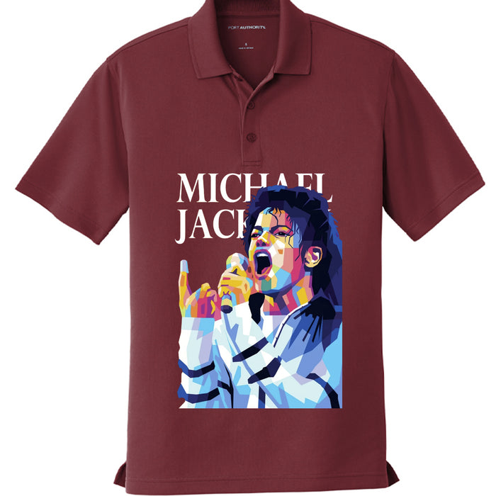 Michael Jackson Printed Mesh Polo K110 Shirt