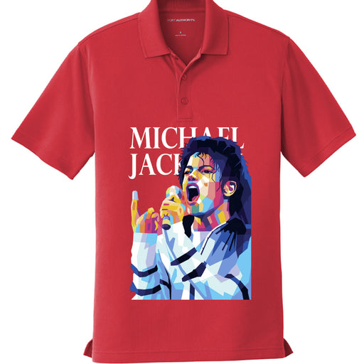 Michael Jackson Printed Mesh Polo K110 Shirt