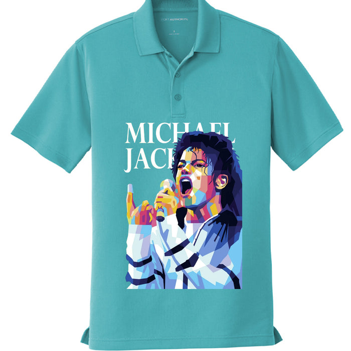 Michael Jackson Printed Mesh Polo K110 Shirt