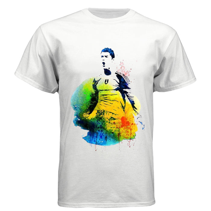 6010 Men's Triblend Crew Christiano Ronaldo Print Shirt