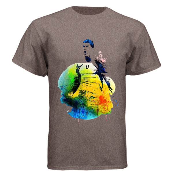 6010 Men's Triblend Crew Christiano Ronaldo Print Shirt