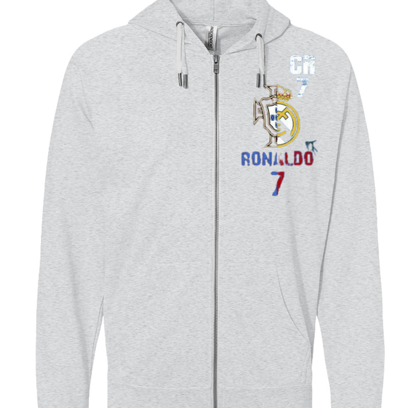 SS1000Z Icon Unisex Lightweight Loopback Terry Zip Hood Christiano Ronaldo