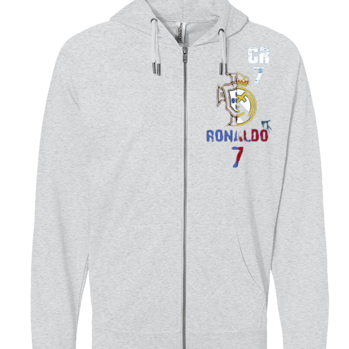SS1000Z Icon Unisex Lightweight Loopback Terry Zip Hood Christiano Ronaldo
