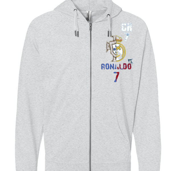 SS1000Z Icon Unisex Lightweight Loopback Terry Zip Hood Christiano Ronaldo