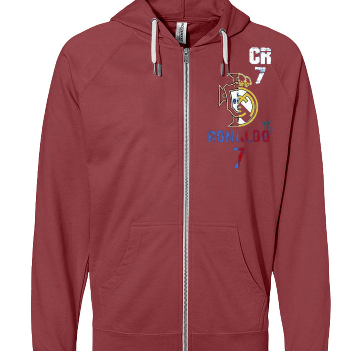 SS1000Z Icon Unisex Lightweight Loopback Terry Zip Hood Christiano Ronaldo