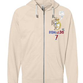 SS1000Z Icon Unisex Lightweight Loopback Terry Zip Hood Christiano Ronaldo