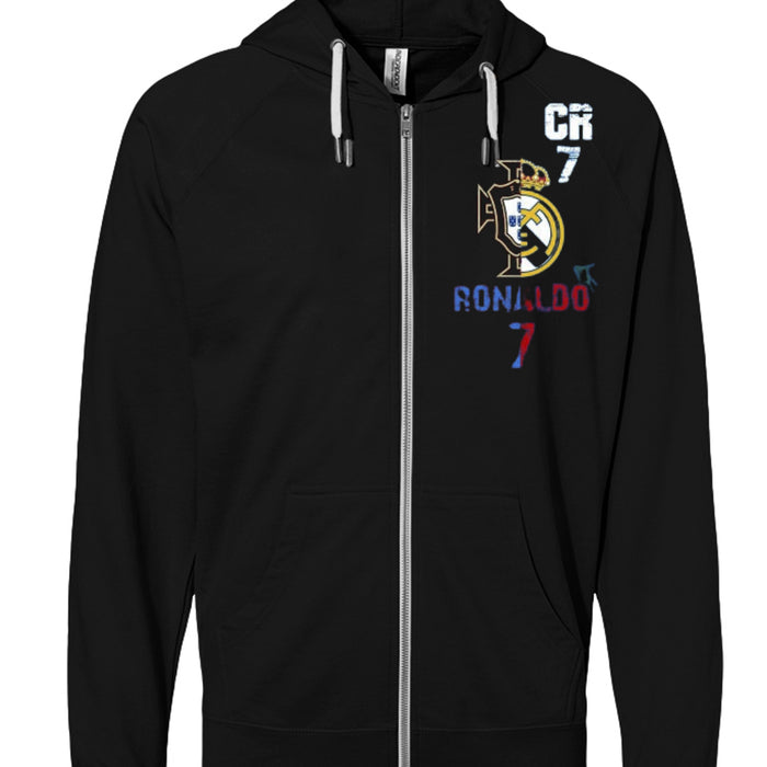 SS1000Z Icon Unisex Lightweight Loopback Terry Zip Hood Christiano Ronaldo