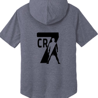 ST404 Tri-Blend Wicking Short Sleeve Hoodie Christiano Ronaldo