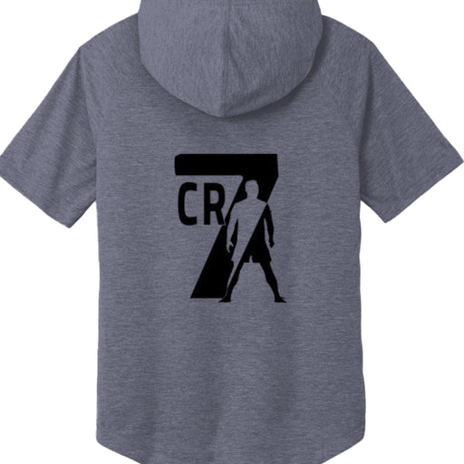 ST404 Tri-Blend Wicking Short Sleeve Hoodie Christiano Ronaldo