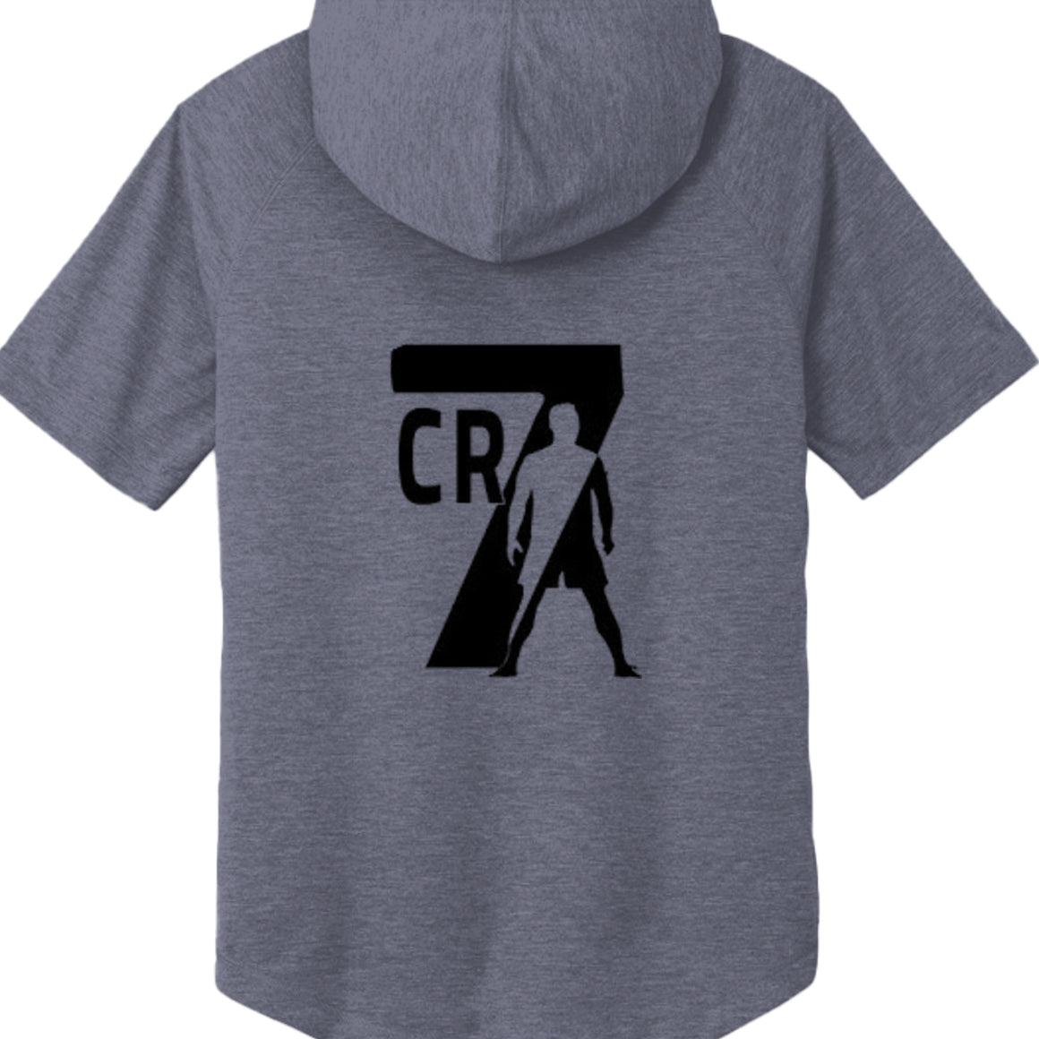 ST404 Tri-Blend Wicking Short Sleeve Hoodie Christiano Ronaldo