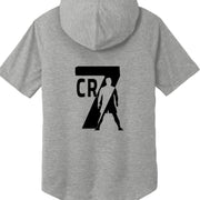 ST404 Tri-Blend Wicking Short Sleeve Hoodie Christiano Ronaldo