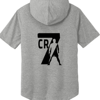 ST404 Tri-Blend Wicking Short Sleeve Hoodie Christiano Ronaldo