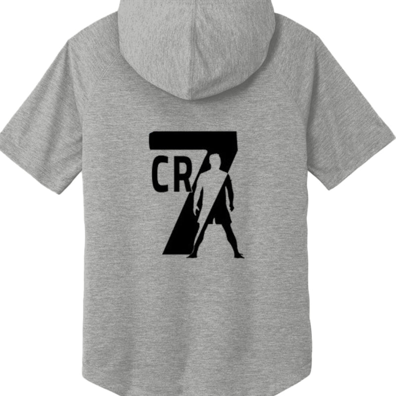 ST404 Tri-Blend Wicking Short Sleeve Hoodie Christiano Ronaldo