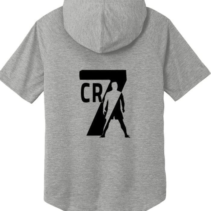 ST404 Tri-Blend Wicking Short Sleeve Hoodie Christiano Ronaldo