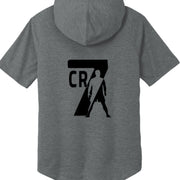 ST404 Tri-Blend Wicking Short Sleeve Hoodie Christiano Ronaldo