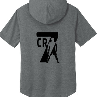 ST404 Tri-Blend Wicking Short Sleeve Hoodie Christiano Ronaldo