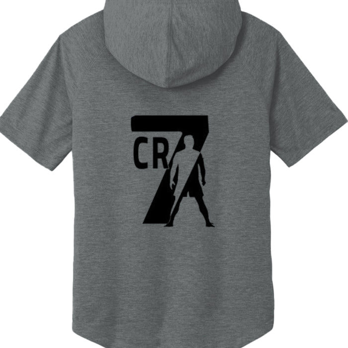 ST404 Tri-Blend Wicking Short Sleeve Hoodie Christiano Ronaldo
