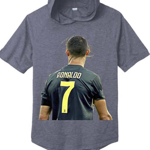 ST404 Tri-Blend Wicking Short Sleeve Hoodie Christiano Ronaldo