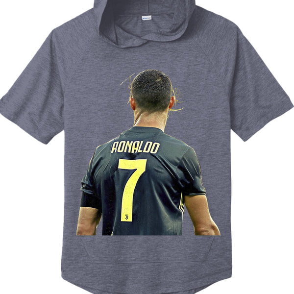 ST404 Tri-Blend Wicking Short Sleeve Hoodie Christiano Ronaldo