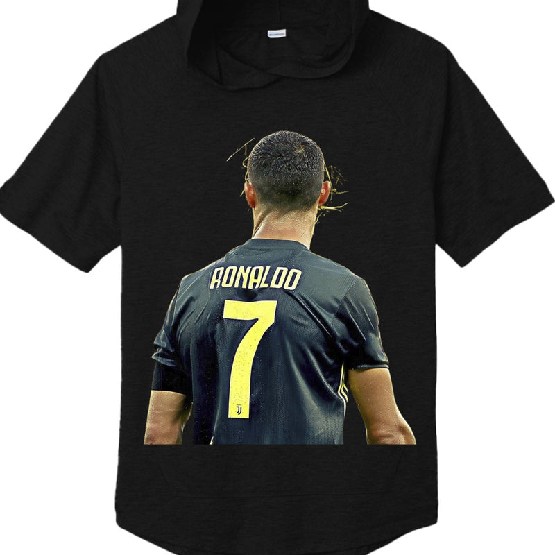ST404 Tri-Blend Wicking Short Sleeve Hoodie Christiano Ronaldo