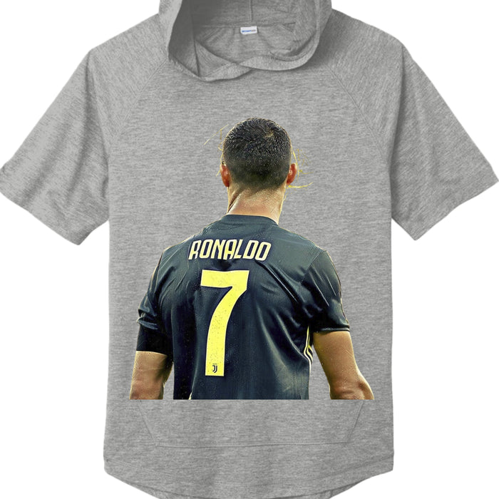ST404 Tri-Blend Wicking Short Sleeve Hoodie Christiano Ronaldo