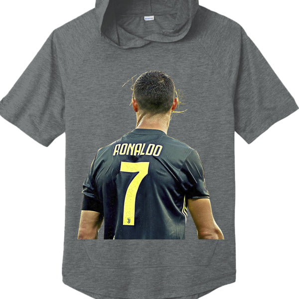 ST404 Tri-Blend Wicking Short Sleeve Hoodie Christiano Ronaldo