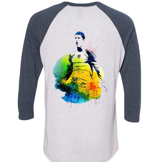 Unisex Triblend 3/4-Sleeve Raglan Christiano Ronaldo