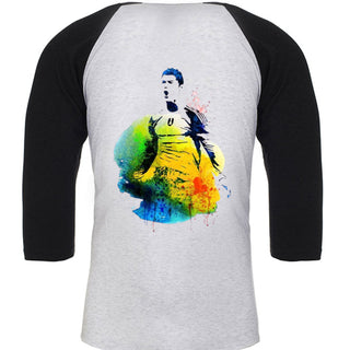 Unisex Triblend 3/4-Sleeve Raglan Christiano Ronaldo