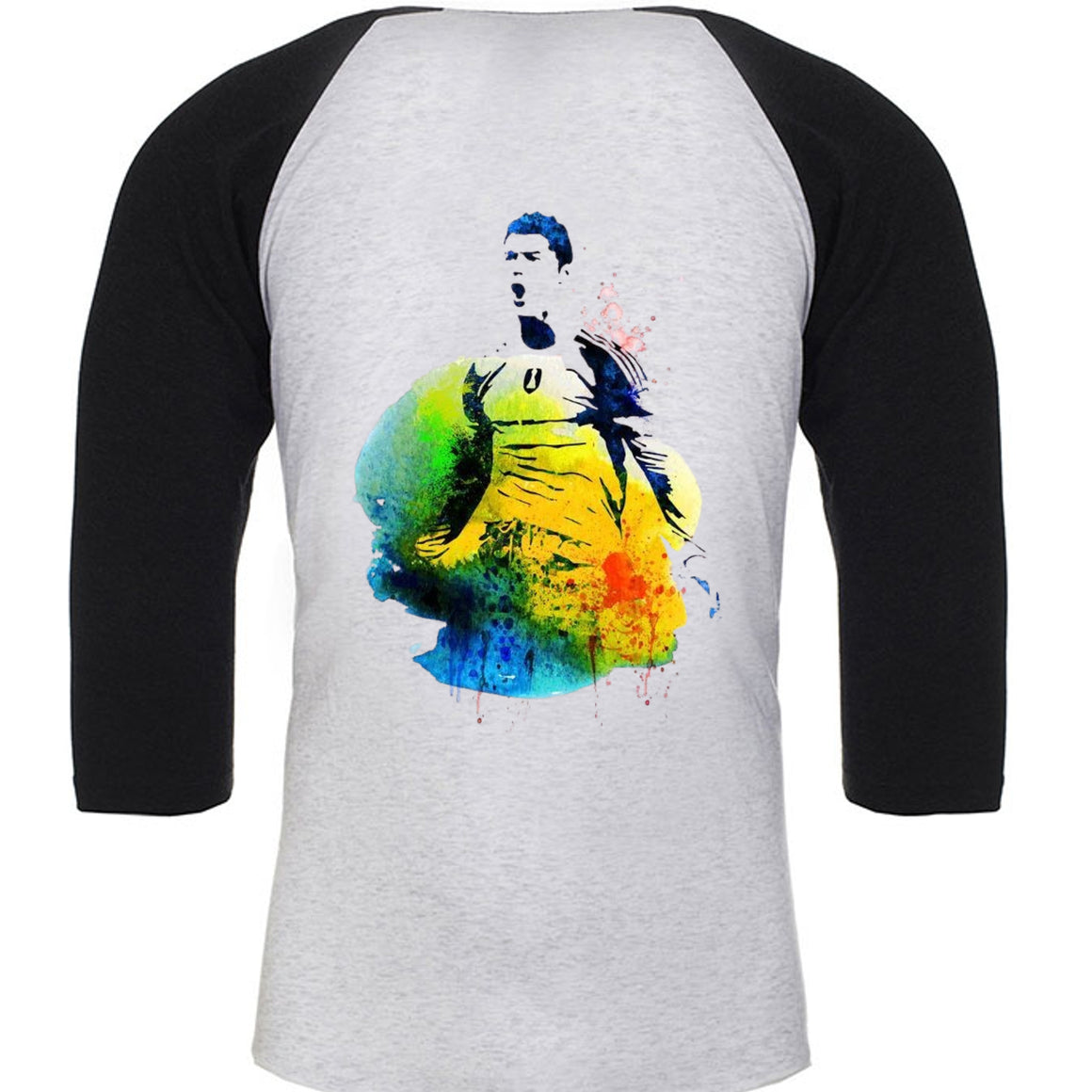 Unisex Triblend 3/4-Sleeve Raglan Christiano Ronaldo