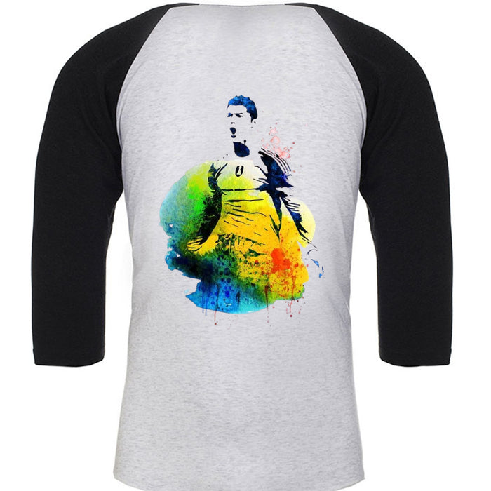 Unisex Triblend 3/4-Sleeve Raglan Christiano Ronaldo
