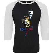 Unisex Triblend 3/4-Sleeve Raglan Christiano Ronaldo