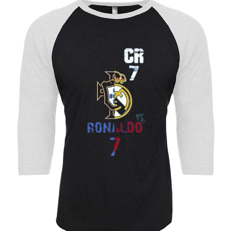 Unisex Triblend 3/4-Sleeve Raglan Christiano Ronaldo