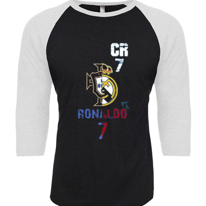 Unisex Triblend 3/4-Sleeve Raglan Christiano Ronaldo
