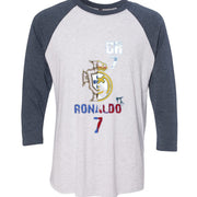 Unisex Triblend 3/4-Sleeve Raglan Christiano Ronaldo