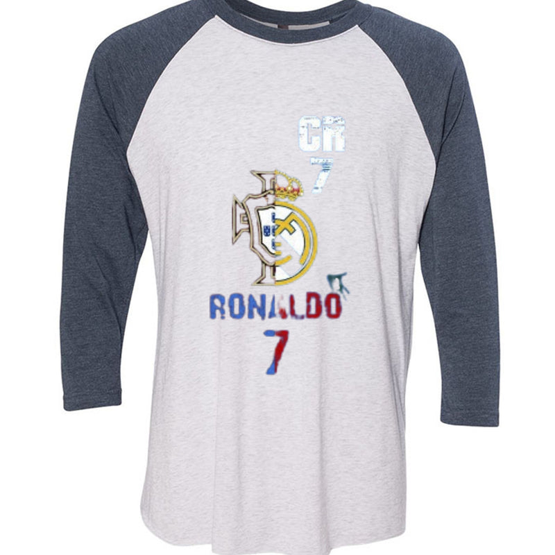 Unisex Triblend 3/4-Sleeve Raglan Christiano Ronaldo