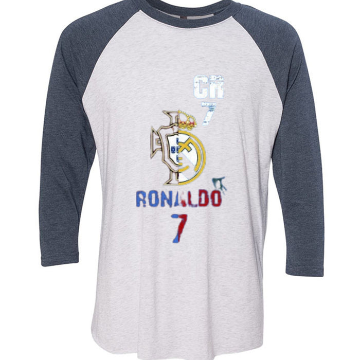 Unisex Triblend 3/4-Sleeve Raglan Christiano Ronaldo