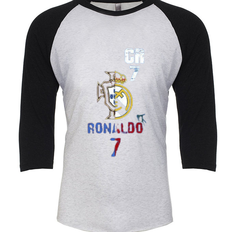 Unisex Triblend 3/4-Sleeve Raglan Christiano Ronaldo