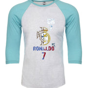 Unisex Triblend 3/4-Sleeve Raglan Christiano Ronaldo