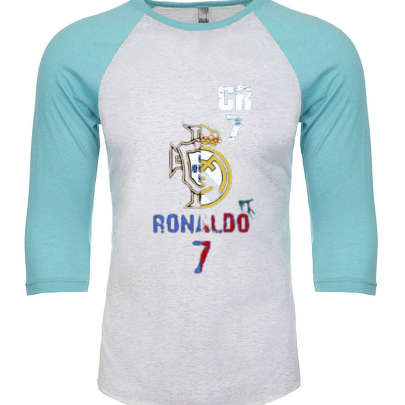 Unisex Triblend 3/4-Sleeve Raglan Christiano Ronaldo