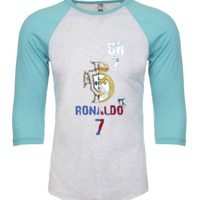 Unisex Triblend 3/4-Sleeve Raglan Christiano Ronaldo